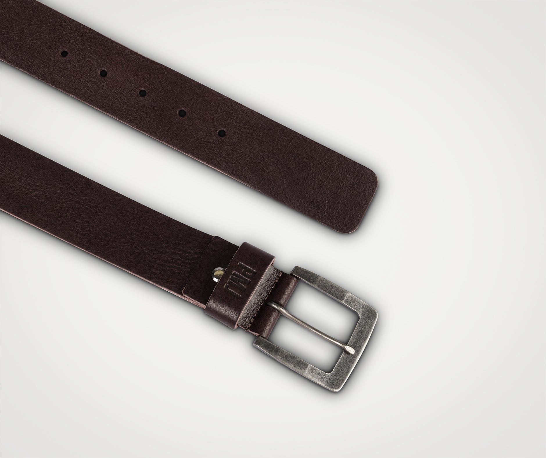 Cintura elegante in pelle scamosciata - Nero / grigio scuro Cintura elegante in pelle scamosciata - Nero / grigio scuro