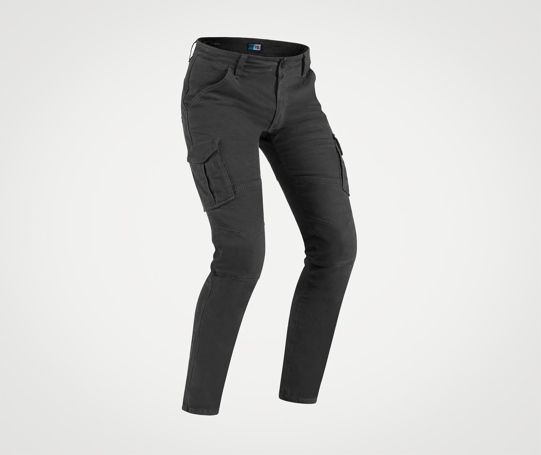 Pantaloni da moto con protezioni e Twaron® PMJ SANTIAGO grey